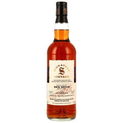 Ben Nevis 2015/2026 - 10 Jahre - Oloroso Sherry Butts Finish - Signatory #80