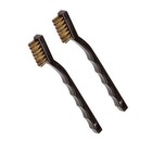 Allied Tools Brass Wire Brush Set 2 Piece Ideal for Battery Terminals 83253