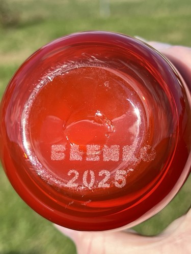 Blenko Glass Green & Red Cup 10oz New 2025 - Picture 6 of 11