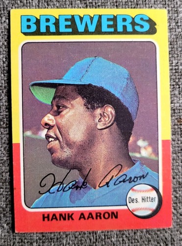 1975 Topps Mini - #660 Hank Aaron - Atlanta Braves