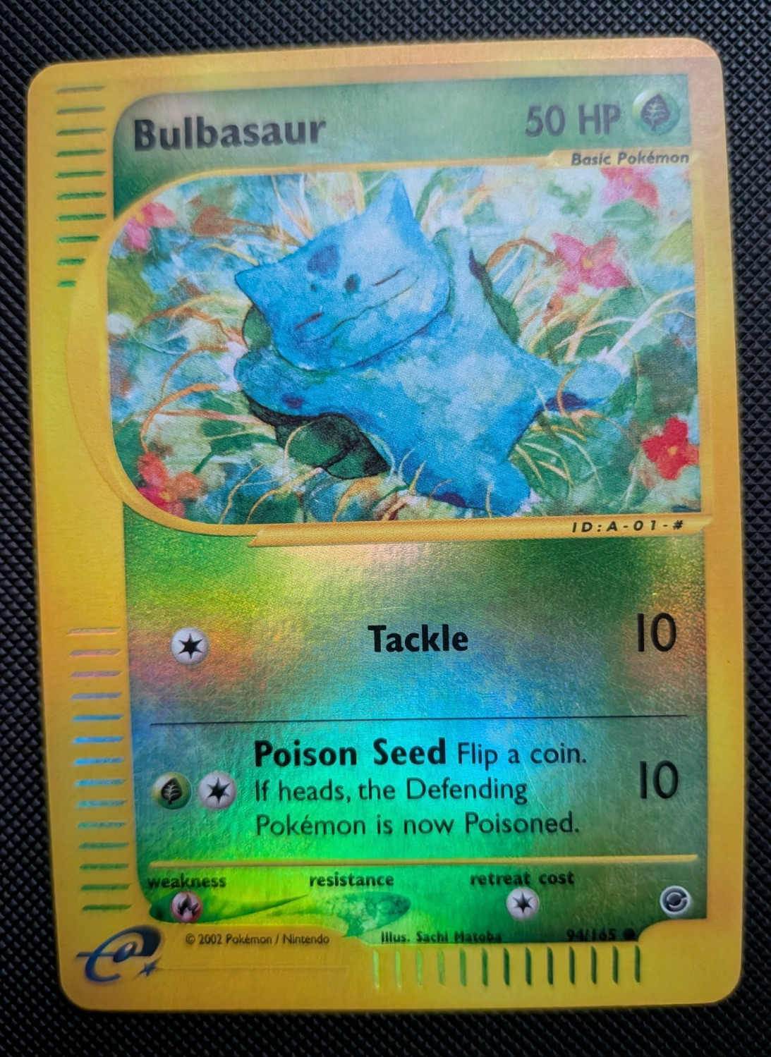 Bulbasaur 94/165 Expedition Base Set Reverse Holo English 2002 Vintage WOTC MP