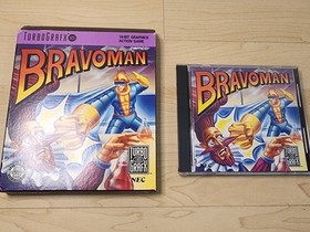 Turbo Grafx 16 BRAVOMAN CIB VINTAGE OLD SCHOOL ORIGINAL Complete In Box.