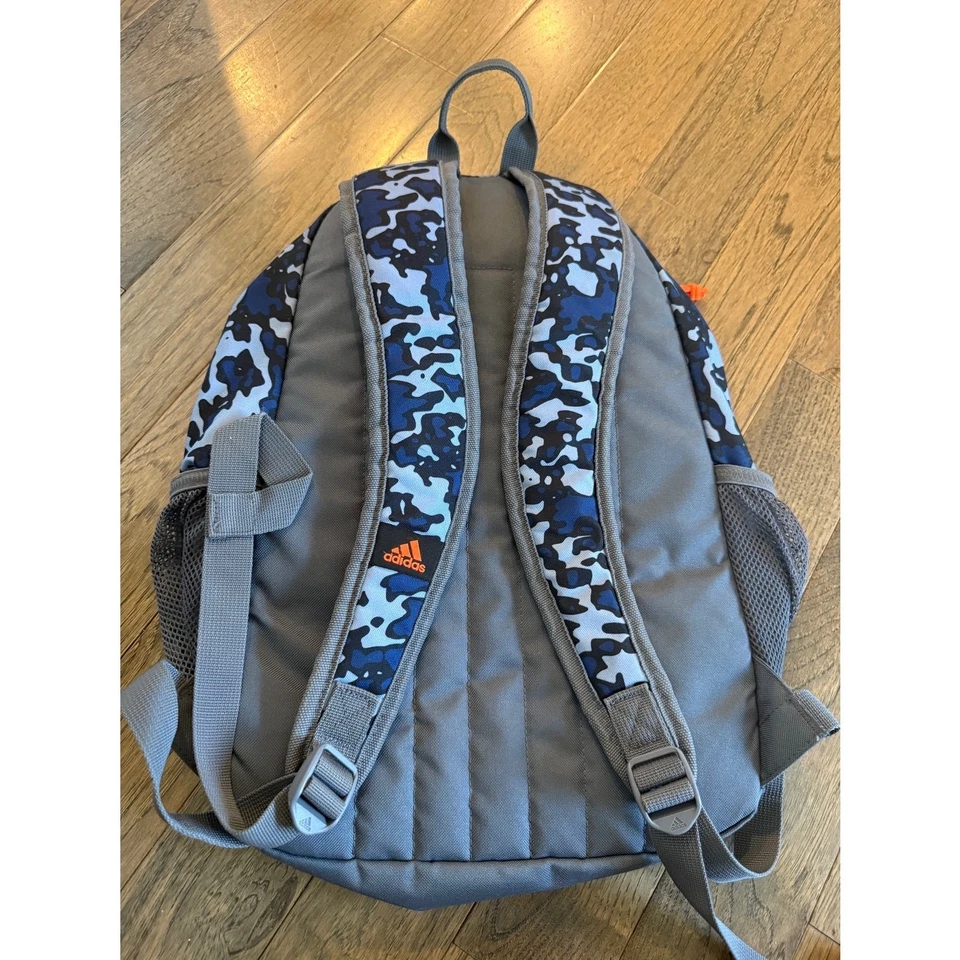 Mochila Adidas para niños/niñas jóvenes BTS Creator azul/naranja 16" x 6" x 11" Foto 2 de 4