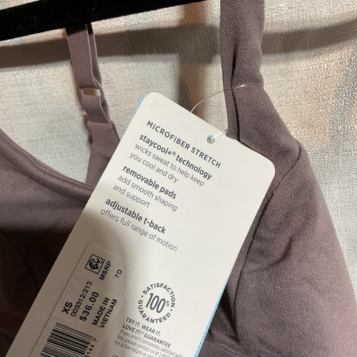 Jockey Sport BH Damen Größe XS Stretch Unterstützung T-Back Low Impact Yoga Neu - Bild 4 von 9