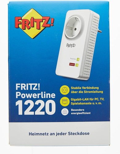 AVM Power-LAN FRITZ!Powerline 1220 (20002736), White Single adapter 1220. - 第 4/10 張圖片