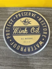 Salty Fish Mink Oil All Natural Waterproof Leather Preserver 3.52 oz New