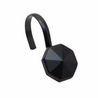 6 Pack - Alta Shower Curtain Hooks, Black, 12-Pk. - 305914-BLK