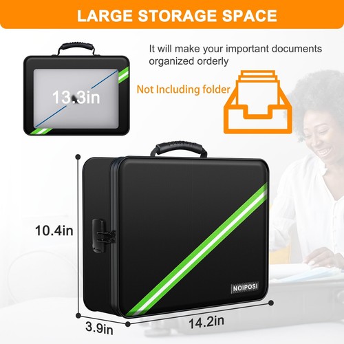 Document Organizer with 5200℉ Heat Insulated,Waterproof and Fireproof Documen... - Picture 6 of 7