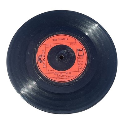 John Travolta 7'' Vinyl Singles - Can't Let You Go (1977) & Sandy from Grease (19