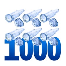 LabXcel Microcentrifuge Tubes Snap Cap Test Vials, Polypropylene 1.5ml - 1000x