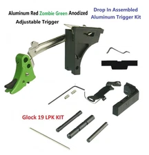Green Shoe Black Safety G 19 Gen 1-3 Complete Lower Parts Kit LPK  Fit 9mm