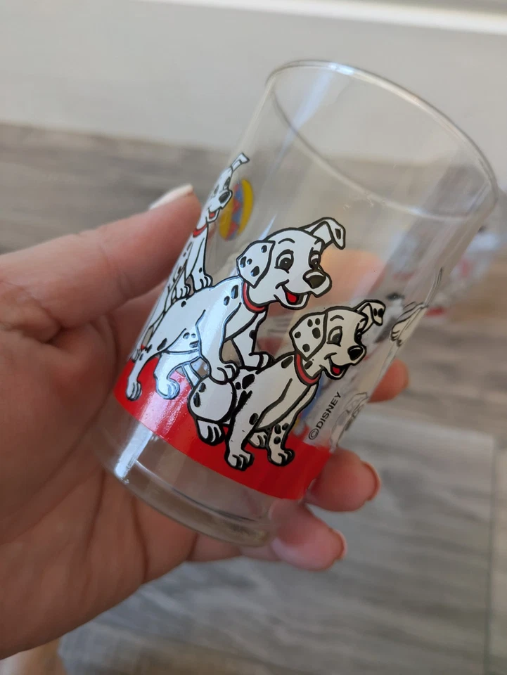 2 x Vintage Disney Dalmations Drinking Glasses Tumblers - Image 3 of 4