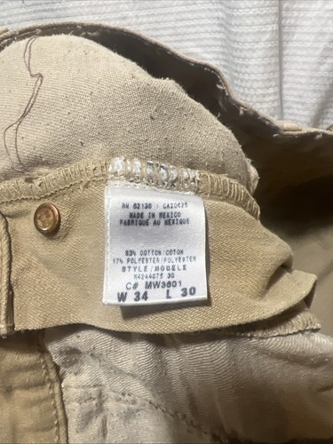 Herren Vintage Guess Denim Beige Jeans Pascal 075 Loose Fit Tapered Leg 34x30 - Bild 8 von 8