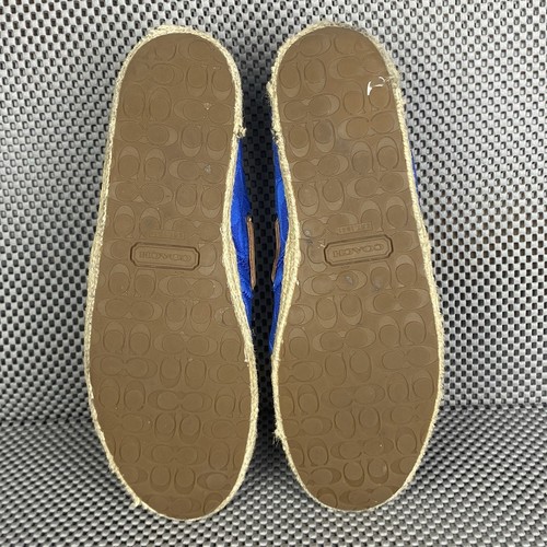 Coach Damen-Espadrille-Slipper Größe 8 M blau Logo Freizeit - Bild 13 von 14