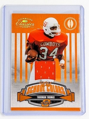 2008 Donruss Classics Old School Colors Jerseys #OSC-4 Thurman Thomas /100 HOF