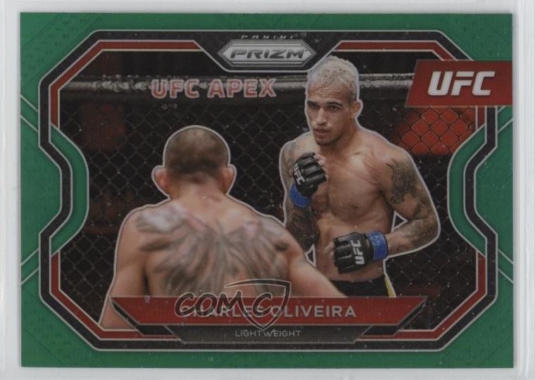 2021 Panini Prizm UFC Green Prizm Charles Oliveira #174 1rr7