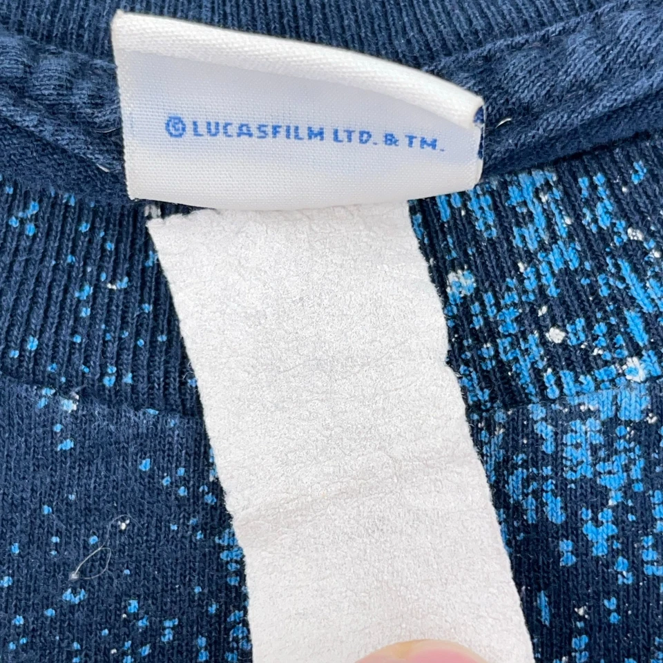 Camisa De Colección Star Wars Niños Grande Azul AOP Estampado Completo Y2K Episodio 4 Juventud Foto 3 de 4