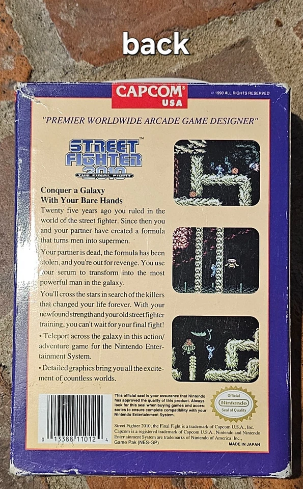 Street Fighter 2010: The Final Fight  NES (CIB) RARE manual and pictured inserts - Image 4 of 4