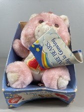 Vintage 1983 Kenner Care Bears Love-a-Lot Bear Plush Original Box Booklet 6  