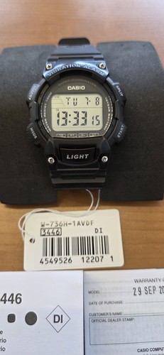 Casio W736H Vibrations Alarm - Bild 2 von 8