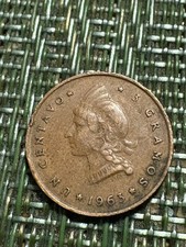 Dominican Republic 1 Centavo Km 25  1963  **100th Anniv Restoration Of The Rep**