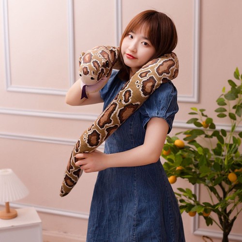 Toys Python Snake Snake Stuffed Toys Animal Plush Doll Snake Toy Hand Puppet - Picture 4 of 12