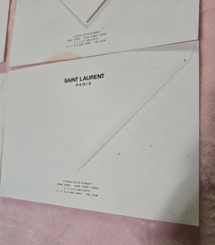 Autentiche buste carta intestata ufficiali Yves Saint Laurent vintage, carta. Leggi - Foto 17 di 19