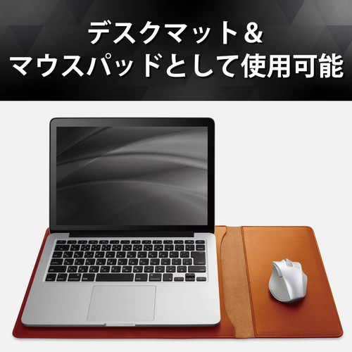 Elecom Computer Case PC Case Desk Mat x Leather Case ??Vertical 14 Inch Cas 397 - Afbeelding 5 van 7