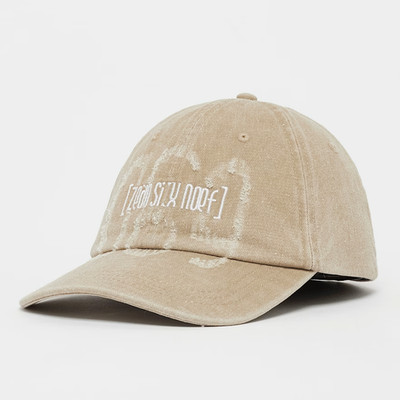zero six neuf Herren Basecap HA252-004-1 Beige Washed Cap Kappe Logo Mütze Neu