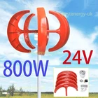 5 Blades Wind Turbine Generator 800W Windmill Motor & MPPT Charge Controller 24V