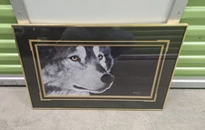 Jon Van Zyle Wolf Alaska Poster Signed Artist 1986 Professionally Framed 24x18