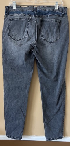 Kensie Jeans Women's Skinny Blue Front Gray Back 14/32 Mid Rise Stretch 34x27 - Picture 8 of 14