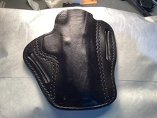 Desantis Speed Scabbard Colt Officers 3 1/2in. & Defender 3 In. RH Black leather