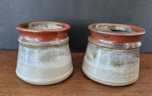 2 Studio Art Pottery Mugs Alice Sennett Signed Handcrafted Coffee Tea SLO 8 oz - Picture 3 of 12