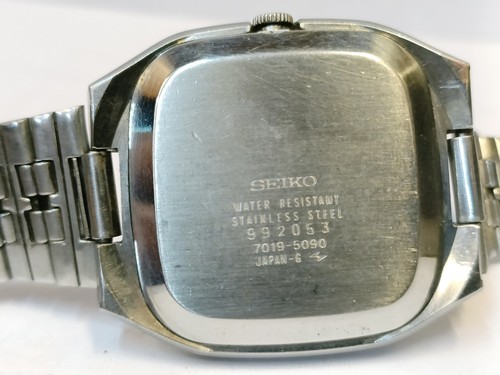 VINTAGE SEIKO 5 21J AUTOMATIC PATINA DIAL 7019 JAPAN MEN'S WORKING CONDITION - Picture 16 of 20