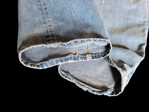 Vintage 50s Lee Riders Sanforized Selvedge Trashed Jeans Size 38x28 Union - Bild 7 von 13