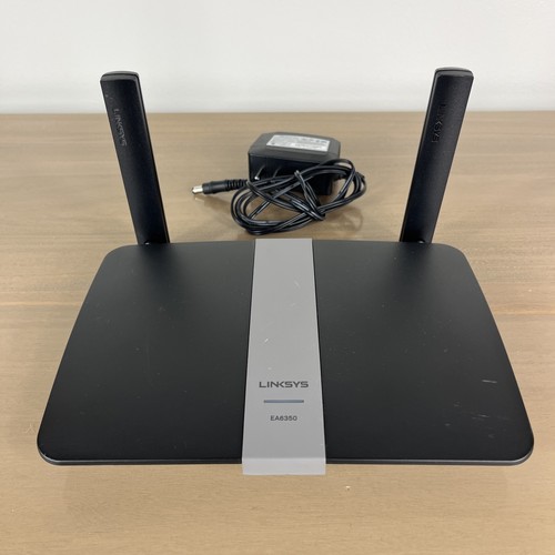 Linksys AC-1200+ Dual-Band Wi-Fi Wireless Router EA6350 With Power Cord - Picture 1 of 12