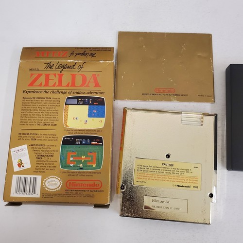 Lotto The Legend of Zelda + Zelda II NES CIB - Cartuccia oro completa di scatola - Foto 3 di 12