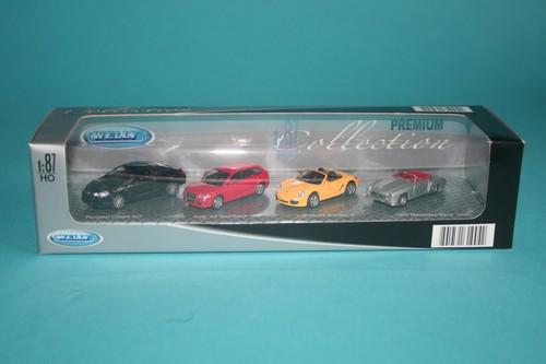 WELLY – LOTTO di 4 SET AUTO 1:87 – 16 modelli: PORSCHE/AUDI/MERCEDES/MUSTANG/BMW - Foto 7 di 10