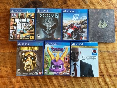 Lot Of 7 PlayStation 4 Games Assorted Mostly RPG Games: Spyro, Xcom, Gta 5 etc