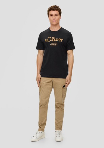 s.Oliver Herren Metallic T-Shirt schwarz weiß gold Logo M L XL XXL 3XL | 2 Stück - Bild 46 von 60