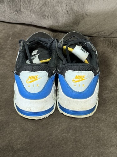 Nike Shoes Mens Sz 9.5 Air Max Excee Leather Triple Black Royal Blue - Picture 4 of 5
