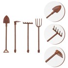  12 STÜCKE Mini Szene Modelle Mini Gartenarbeit Werkzeuge Mini Landschaft Eisen