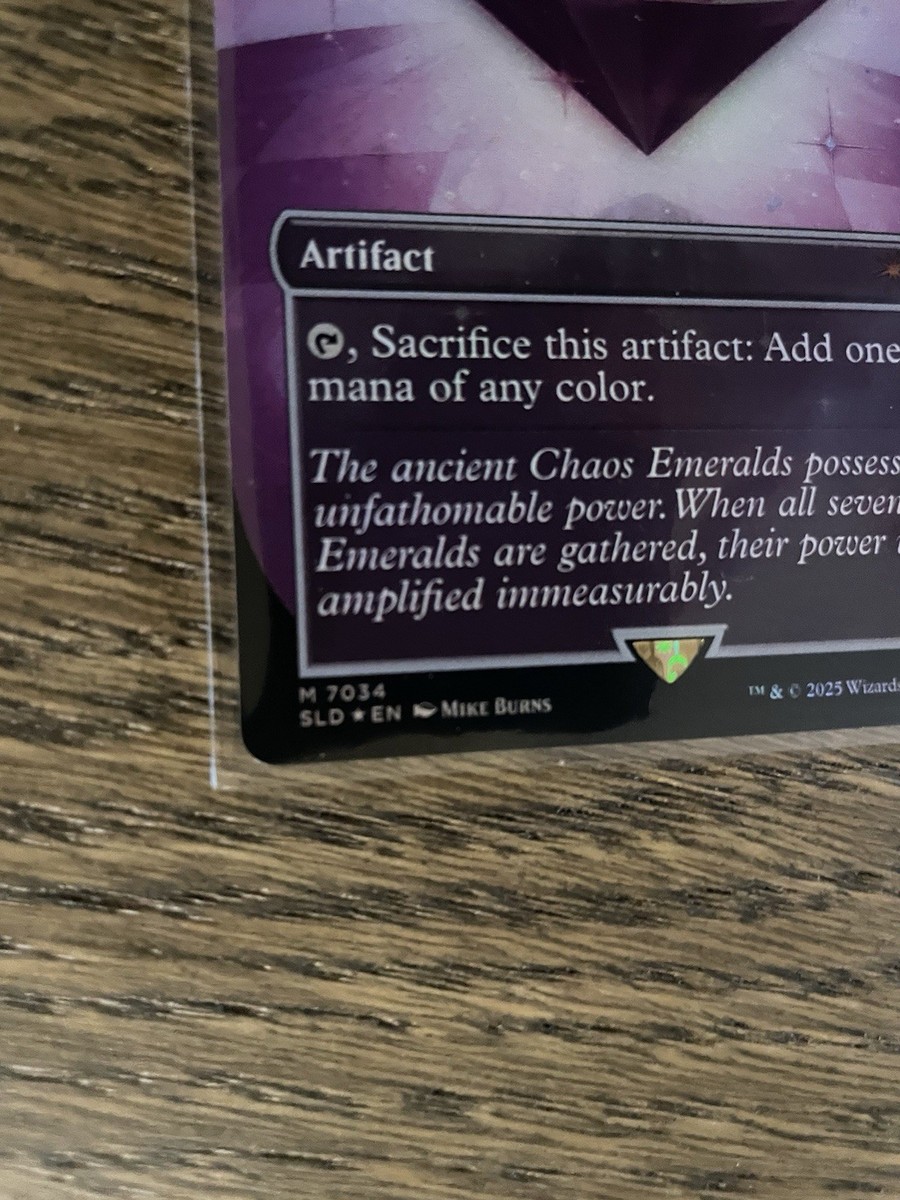 Chaos Emerald 紫　7034 Chaos Emerald - Lotus Petal (7034) • Secret Lair Series (SLD