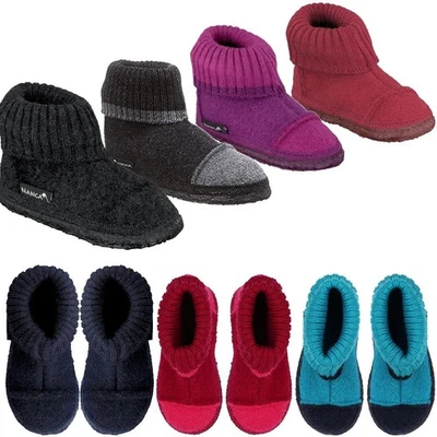 Nanga Tal Unisex Hausschuh Hüttenschuh Wollfilz Latexsohle Gr.35-46