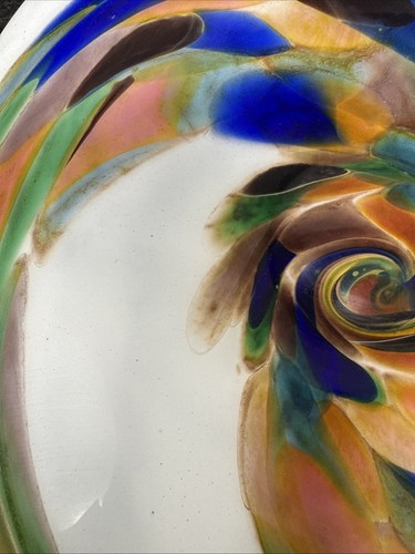 C583 Design Glasschale Schale handgedreht tolle Farben Muranostil - Picture 6 of 12