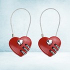  2 Pcs Zahlenschlösser Kofferschlösser Für Gepäck Zinklegierungsschloss