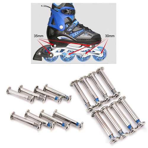10 Pack Inline Skates Wheel Mounting Screws and Bolts Set Roller Skating... - Picture 3 of 9