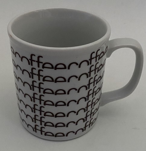 Vintage The Toscany Collection Kaffeebecher wiederholte Wörter Made in Japan - Bild 3 von 7