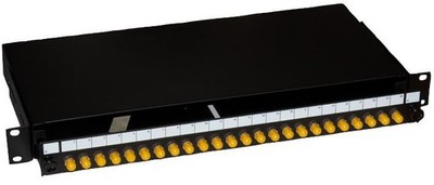 CONNECTIX CABLING SYSTEMS - 24 Way ST Singlemode Sliding Fibre Patch Panel